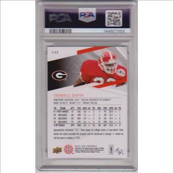Graded PSA Gem Mint 10 - Terrell Davis 2014 SP Authentic #144 Card