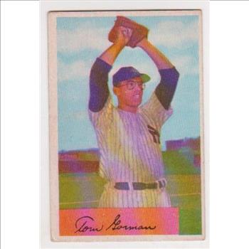 1954 Bowman Tom Gorman #17 Card - New York Yankees