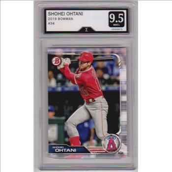 Graded Sigma Mint+ 9.5 - Shohei Ohtani 2019 Bowman #34 Card