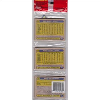 1987 Topps Baseball 49 Card Rack Pack w/ Wally Joyner On Front
