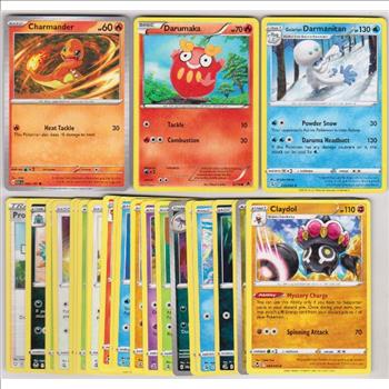25 Different Pokemon Trading Cards w/ Charmander + More