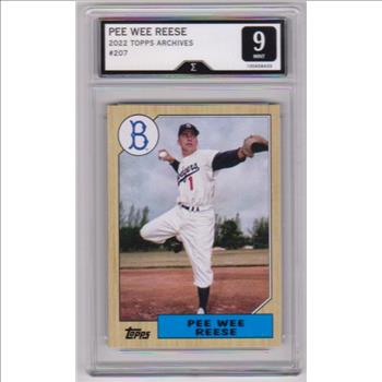 Graded Sigma Mint 9 - Pee Wee Reese 2022 Topps Archives #207 Card