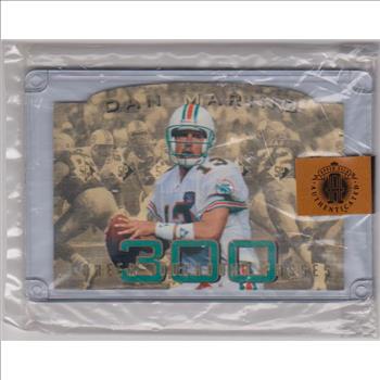1994 Upper Deck Authenticated Dan Marino 300 Touchdown Passes 3.5x5 C-Card