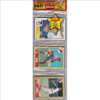 1987 Topps Baseball 49 Card Rack Pack w/ Don Sutton On Front