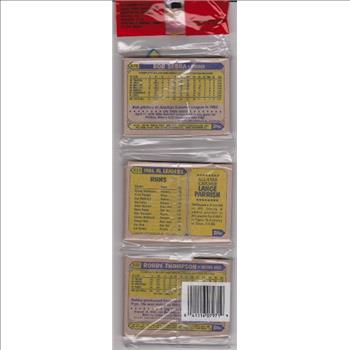 1987 Topps Baseball 49 Card Rack Pack w/ Dale Murphy On Front