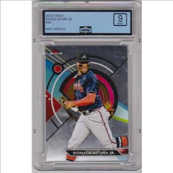 Graded MPE Mint 9 - Ronald Acuna Jr. 2023 Finest #20 Card