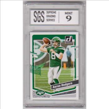 Graded Mint 9 - Aaron Rodgers 2023 Donruss #227 Card