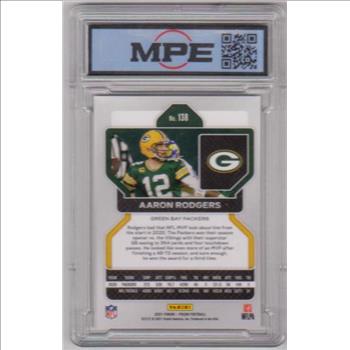 Graded MPE NM/MT+ 8.5 - Aaron Rodgers 2021 Panini Prizm #138 Card