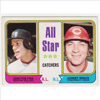1974 Topps Carlton Fisk/Johnny Bench #331 Card - HOF'ers