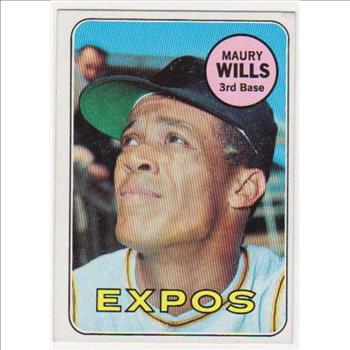 1969 Topps Maury Wills #45 Card