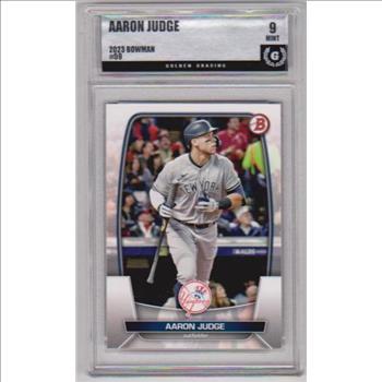Graded GG Mint 9 - Aaron Judge 2023 Bowman #59 Card