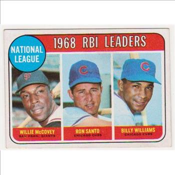 1969 Topps Willie McCovey/Ron Santo/Billy Williams #4 Card