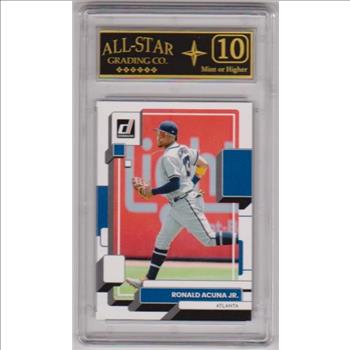Graded 10 - Ronald Acuna Jr. 2022 Donruss #121 Card