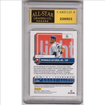 Graded 10 - Ronald Acuna Jr. 2022 Donruss #121 Card