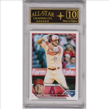 Graded 10 - Mike Trout 2023 Topps #27 Card
