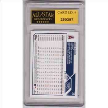 Graded 10 - Mike Trout 2023 Topps #27 Card