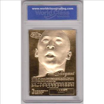 Rookie Graded Gem Mint 10 - Kobe Bryant 1996-97 Flair Showcase Legacy 23 Kt Gold Card