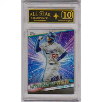 Graded 10 - Mookie Betts 2024 Topps Stars Of MLB #SMLB-9 Insert Card