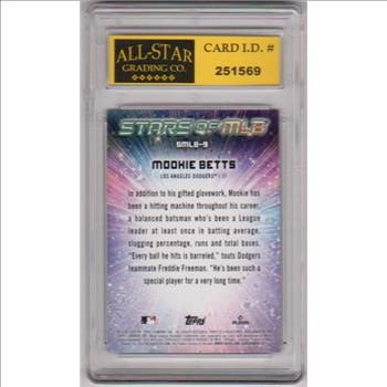 Graded 10 - Mookie Betts 2024 Topps Stars Of MLB #SMLB-9 Insert Card