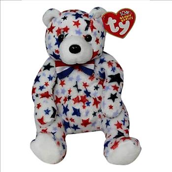 2003 Ty Beanie Baby WHITE THE BEAR - New With Tags