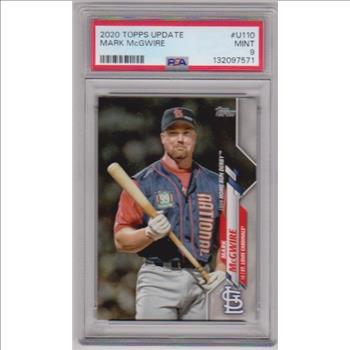 Graded PSA Mint 9 - Mark McGwire 2020 Topps Update #U-110 Card