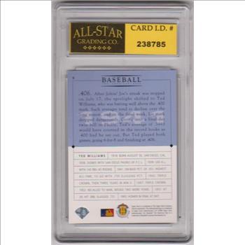 Graded 10 - Ted Williams 1994 Upper Deck The American Epic GM #9 Card