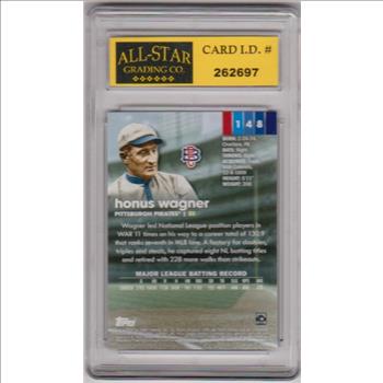 Graded 10 - Honus Wagner 2020 Stadium Club #148 Card