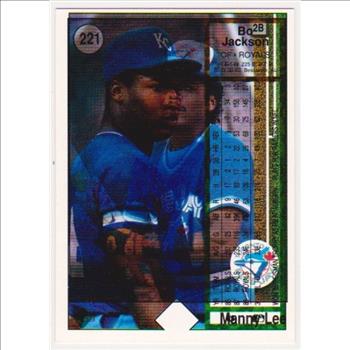 Error - 1989 Upper Deck Bo Jackson Double Back Error