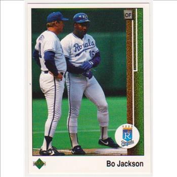 Error - 1989 Upper Deck Bo Jackson Double Back Error