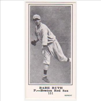 1916 M101-5 Babe Ruth Sporting News Rookie Reprint Baseball Card