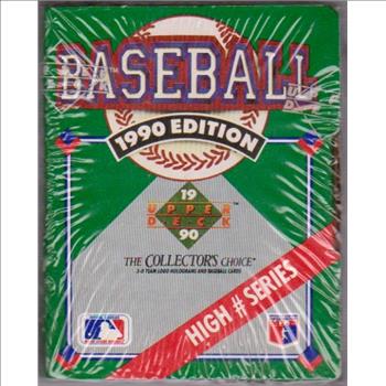 Sealed 1990 Upper Deck High # Series 100 Card Factory Set