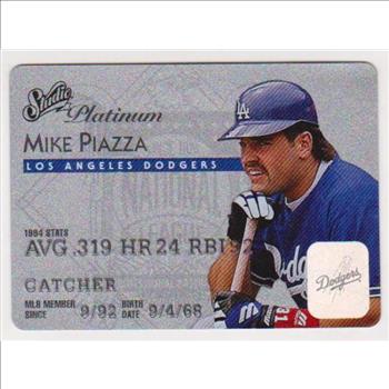 1995 Studio Platinum Mike Piazza #4 Of 25 Insert Card