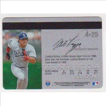 1995 Studio Platinum Mike Piazza #4 Of 25 Insert Card