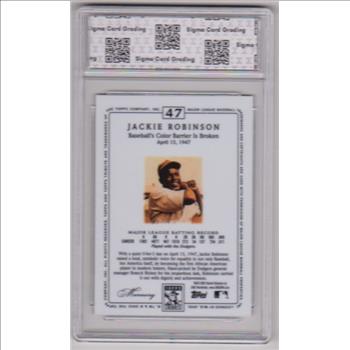 Graded Sigma Mint 8  - Jackie Robinson 2002 Topps Tribute #247 Card