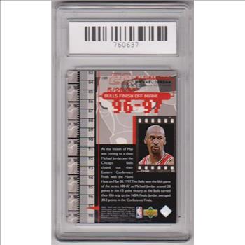 Graded Mint 9 - Michael Jordan 1998 Upper Deck Living Legends #109 Card