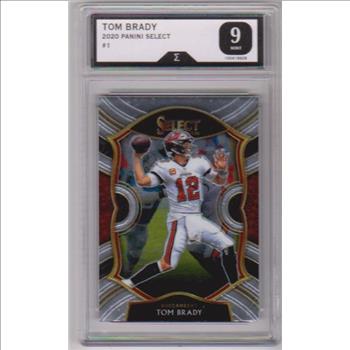 Graded Sigma Mint 9 - Tom Brady 2020 Panini Select #1 Card