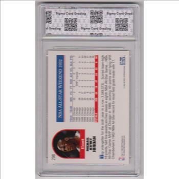 Graded Sigma Mint+ 9.5 - Michael Jordan 1992-93 Hoops #298 Card