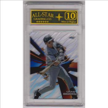 Graded 10 - Craig Biggio 2015 Topps High Tek #HT- CB Insert Card