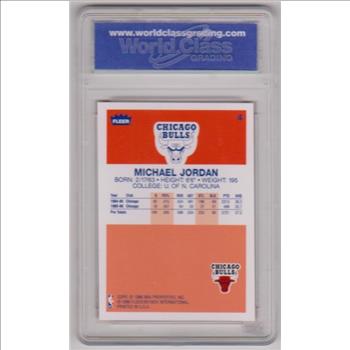 Graded Gem Mint 10 - Michael Jordan 1996-97 Fleer Decade Of Excellence #4 Insert Card