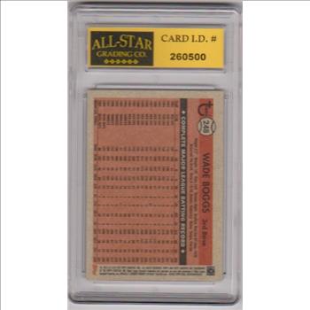 Graded 10 - Wade Boggs 2018 Topps Archives #248 Card