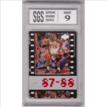 Graded Mint 9 - Michael Jordan 1998 Upper Deck Living Legends #17 Card