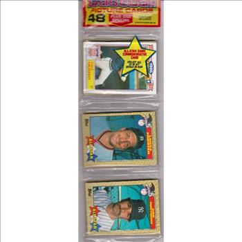 1987 Topps Baseball 49 Card Rack Pack w/ Dale Murphy On Front
