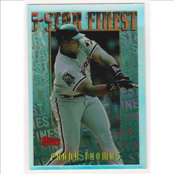 REFRACTOR - Frank Thomas 1996 Topps Mystery Finest #M26 Insert Card