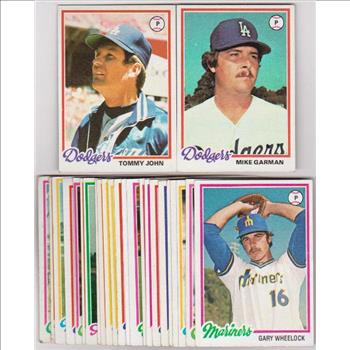 25 Different 1978 Topps Baseball Cards w/ Tommy John + More