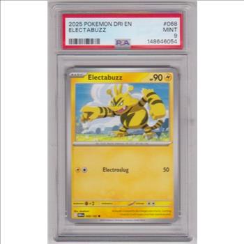 Graded PSA Mint 9 - Electabuzz 2025 Pokemon Destined Rivals EN #068 Card