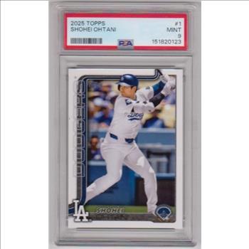 Graded PSA Mint 9 - Shohei Ohtani 2025 Topps #1 Card