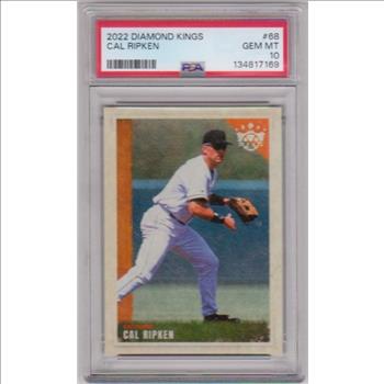 Graded PSA Gem Mint 10 - Cal Ripken Jr. 2022 Panini Diamond Kings #68 Card
