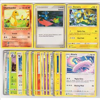 25 Different Pokemon Trading Cards w/ Charmander + More
