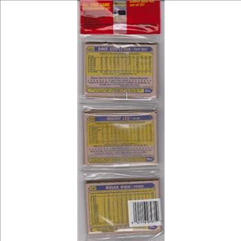  1987 Topps Baseball 49 Card Rack Pack w/ Nolan Ryan On Back