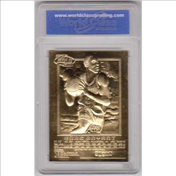 Rookie Graded Gem Mint 10 - Kobe Bryant 1996-97 Skybox EX-2000 w/ Purple Signature 23 Kt Gold Card